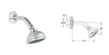 Тропический душ Grohe Tempesta Trio (27290000) Тропический душ Grohe Tempesta Trio (27290000)