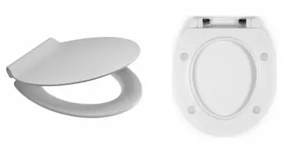 Сиденье для унитаза «Berges Wasserhaus» Slime SO ультратонкое дюропласт с микролифтом белое