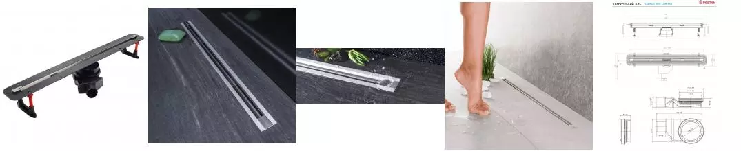 Душевой лоток «Pestan» Confluo Slim Line 450 13100031 боковой выпуск хром Душевой лоток «Pestan» Confluo Slim Line 450 13100031 боковой выпуск хром