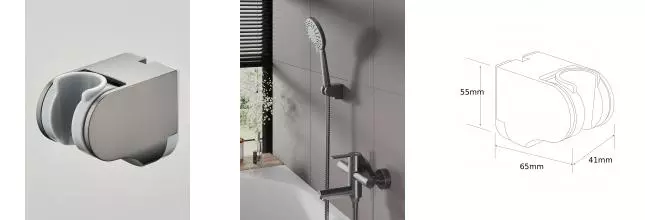 Agger Свит AHSH2755 Держатель ручного душа настенный, оружейная сталь Agger Свит AHSH2755 Держатель ручного душа настенный, оружейная сталь