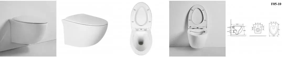 BOND F05-10 Унитаз подвесной безободковый с сиденьем с микролифтом