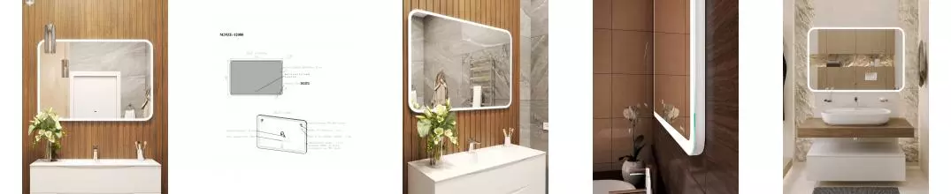 BOND M39ZE-12080 Зеркало прямоугольное 120х80см с LED подсветкой и сенсорным диммером
