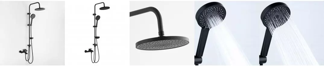 BOND B03-9588 Душевая стойка с тропическим душем и смесителем с изливом