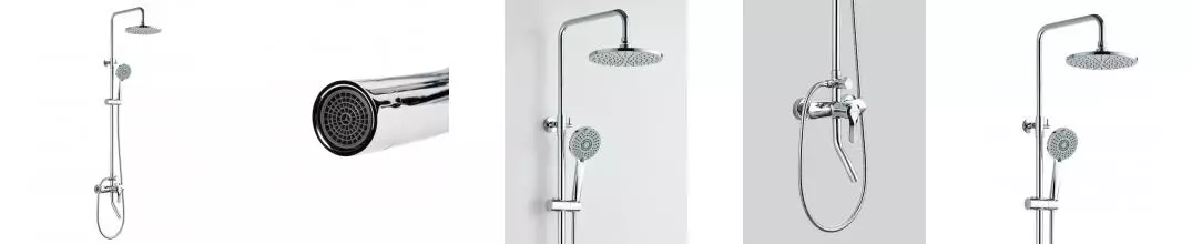 BOND Круг B04-9100 Душевая система с тропическим душем и смесителем с поворотным изливом