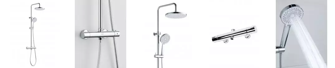 BOND B12-8200 Душевая стойка с термостатом и тропическим душем