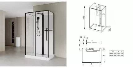 Кабина душевая ESBANO ESO-OPUS-1159 ESKOOP1159 · Esbano, ESKOOP1159