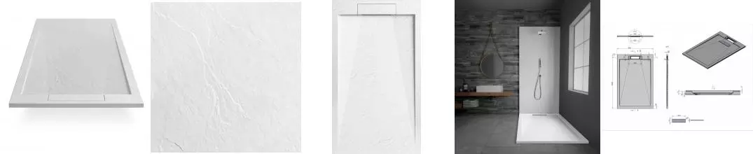 Поддон душевой ESBANO из искусственного камня ESP-LX128W белый ESPLX128W · Esbano, ESPLX128W