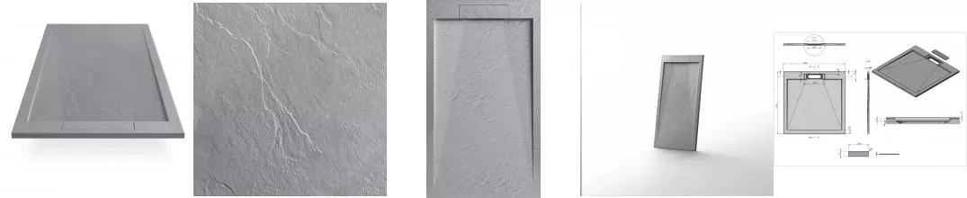 Поддон душевой ESBANO из искусственного камня ESP-LX119G серый ESPLX119G · Esbano, ESPLX119G