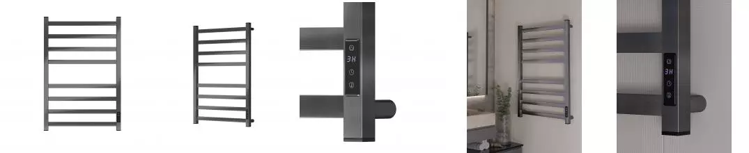 Полотенцесушитель электрический APEXTERMO Терра TR00185GN 800x500, оружейная сталь