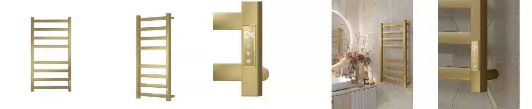 Полотенцесушитель электрический APEXTERMO Терра TR00184GL 800x400, золотой матовый