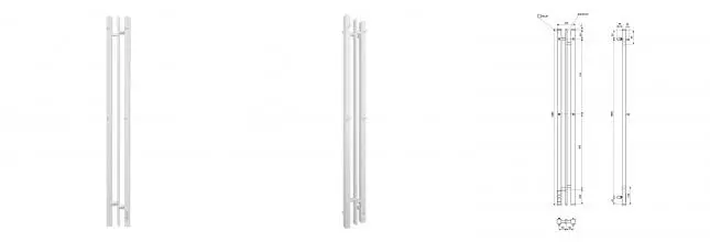 Полотенцесушитель электрический APEXTERMO Дельта DL10121WM 1200x100 с крючками, белый матовый Полотенцесушитель электрический APEXTERMO Дельта DL10121WM 1200x100 с крючками, белый матовый