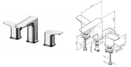 Смеситель для раковины «Am.Pm» Spirit F7008000 хром