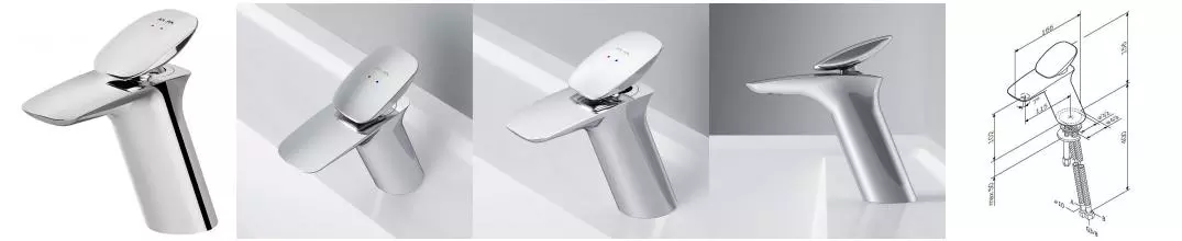 Смеситель для раковины «Am.Pm» Spirit V2.0 F70A02100 хром Смеситель для раковины «Am.Pm» Spirit V2.0 F70A02100 хром