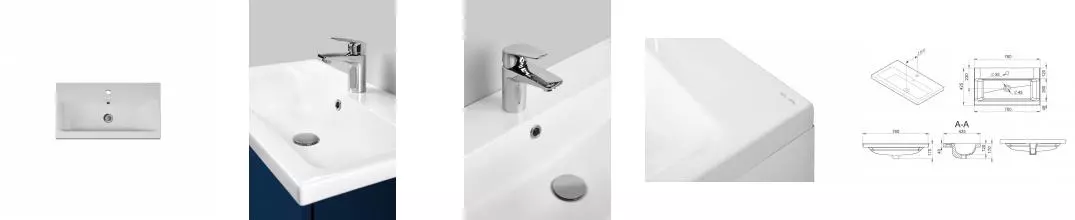 Раковина «Am.Pm» Gem 75 фаянсовая