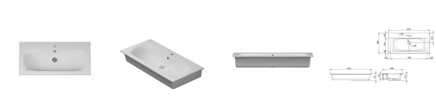 Раковина «Am.Pm» Spirit 2.0 100 фаянсовая белая