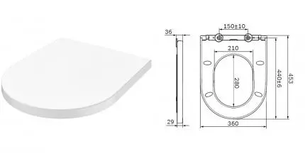 C707856WH Spirit сиденье для унитаза slim wrap-over, микролифт · Spirit, Am.Pm, C707856WH