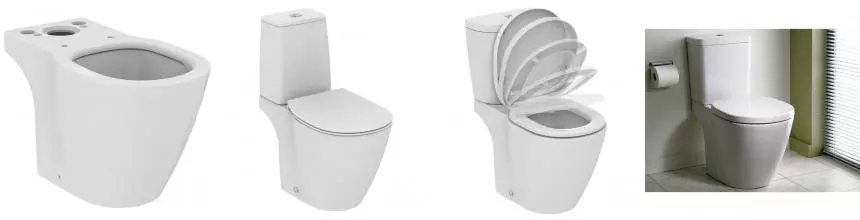 "Коннект" AQUABLADE напольный унитаз для монтажа с бачком, белый · Connect, Ideal Standard, E042901