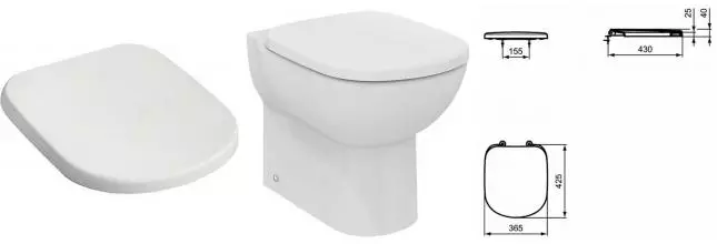 Сиденье для унитаза «Ideal Standard» Tempo T679201 дюропласт белое Сиденье для унитаза «Ideal Standard» Tempo T679201 дюропласт белое