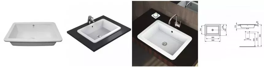 Раковина «Ideal Standard» Strada 60/43 K078001 фарфоровая белая Раковина «Ideal Standard» Strada 60/43 K078001 фарфоровая белая