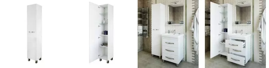 Пенал «Sanflor» Одри 40 белый левый