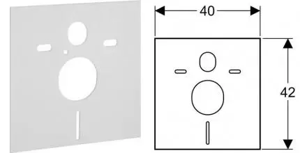 Шумоизоляционная прокладка для инсталляции «Geberit» 156.050.00.1  Duofix 156.050.00.1 белый