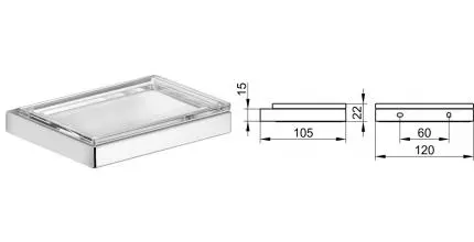 Мыльница «Keuco» Edition 11 11155019000 на стену хром Мыльница «Keuco» Edition 11 11155019000 на стену хром