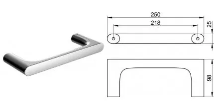 Полотенцедержатель «Keuco» Edition 400 11521010000 на стену хром