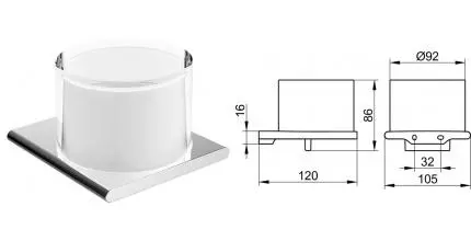 Дозатор для мыла «Keuco» Edition 400 11552019000 на стену хром Дозатор для мыла «Keuco» Edition 400 11552019000 на стену хром