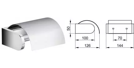 Держатель для туалетной бумаги «Keuco» Edition 300 30060010000 на стену хром Держатель для туалетной бумаги «Keuco» Edition 300 30060010000 на стену хром