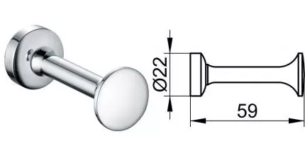 Крючок «Keuco» Elegance 11615010000 на стену хром Крючок «Keuco» Elegance 11615010000 на стену хром