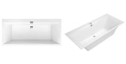 Ванна квариловая «Villeroy & Boch» Squaro Edge 170/75 с ножками с сифоном альпийский белый Ванна квариловая «Villeroy & Boch» Squaro Edge 170/75 с ножками с сифоном альпийский белый