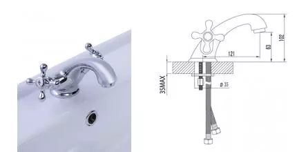 Смеситель для раковины «Lemark» Standard LM2106C хром