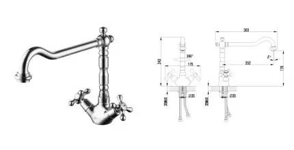 Смеситель для кухонной мойки «Lemark» Standard LM2109C хром