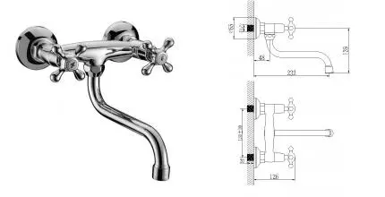 Смеситель для кухонной мойки «Lemark» Standard LM2111C хром