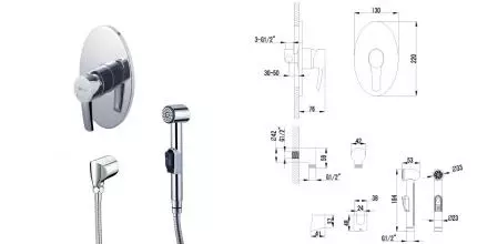 Смеситель для скрытого монтажа «Lemark» Atlantiss LM3219C хром Смеситель для скрытого монтажа «Lemark» Atlantiss LM3219C хром