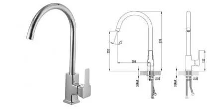 Смеситель для кухонной мойки «Lemark» Basis LM3605C  хром