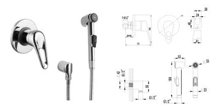 Смеситель для биде «Lemark» Luna LM4119C хром