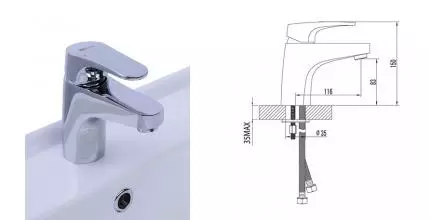 Смеситель для раковины «Lemark» Shift LM4306C хром Смеситель для раковины «Lemark» Shift LM4306C хром