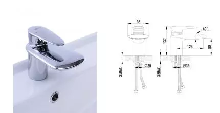 Смеситель для раковины «Lemark» Status LM4446C хром Смеситель для раковины «Lemark» Status LM4446C хром