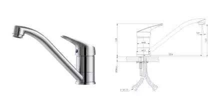Смеситель для кухонной мойки «Lemark» Expert LM5071S хром Смеситель для кухонной мойки «Lemark» Expert LM5071S хром