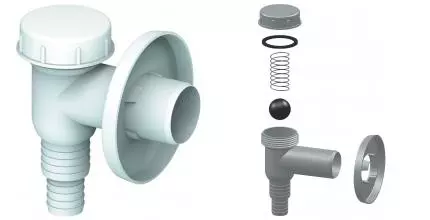 Сифон для стиральной машины «Unicorn» К100W белый