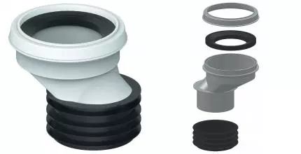 Манжета эксцентрическая для унитаза «Unicorn» Т50 со смещением 40 мм