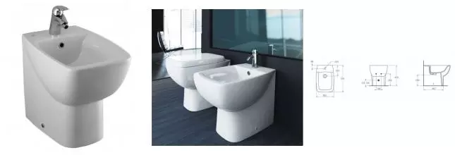 Напольное биде «Ideal Standard» Cantica T508661 белое Напольное биде «Ideal Standard» Cantica T508661 белое