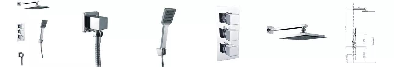 Душевая система «Timo» Tetra-Thermo SX-0179SM с термостатом хром Душевая система «Timo» Tetra-Thermo SX-0179SM с термостатом хром
