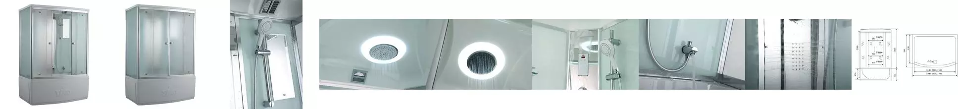 Душевой бокс «Timo» Comfort T-8850 150/88 с ванной Fabric Glass/белый с гидромассажем и электрикой Душевой бокс «Timo» Comfort T-8850 150/88 с ванной Fabric Glass/белый с гидромассажем и электрикой