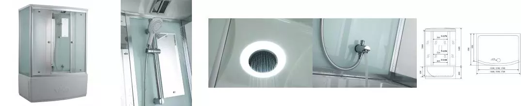 Душевой бокс «Timo» Comfort T-8840 140/88 с ванной Fabric Glass/белый с гидромассажем и электрикой Душевой бокс «Timo» Comfort T-8840 140/88 с ванной Fabric Glass/белый с гидромассажем и электрикой
