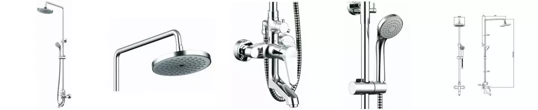 Душевая система «Bravat» Eco F6111147C-A-RUS хром Душевая система «Bravat» Eco F6111147C-A-RUS хром