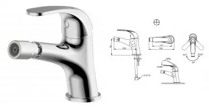 Смеситель для биде «Bravat» Fit F3135188CP хром Смеситель для биде «Bravat» Fit F3135188CP хром