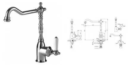 Смеситель для кухонной мойки «Bravat» Art F775109C-1 хром Смеситель для кухонной мойки «Bravat» Art F775109C-1 хром