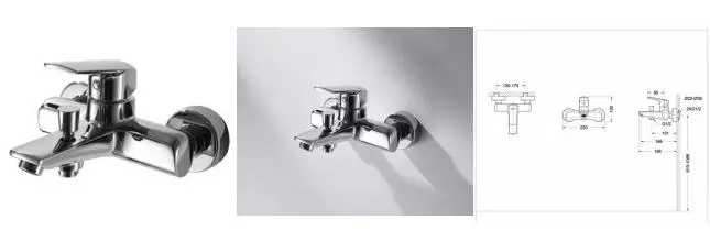 Смеситель для ванны «Bravat» Real F6121179CP-01 хром Смеситель для ванны «Bravat» Real F6121179CP-01 хром